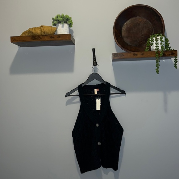 NWTS ANTHROPOLOGIE CABLE KNIT VEST (L) - Picture 3 of 17